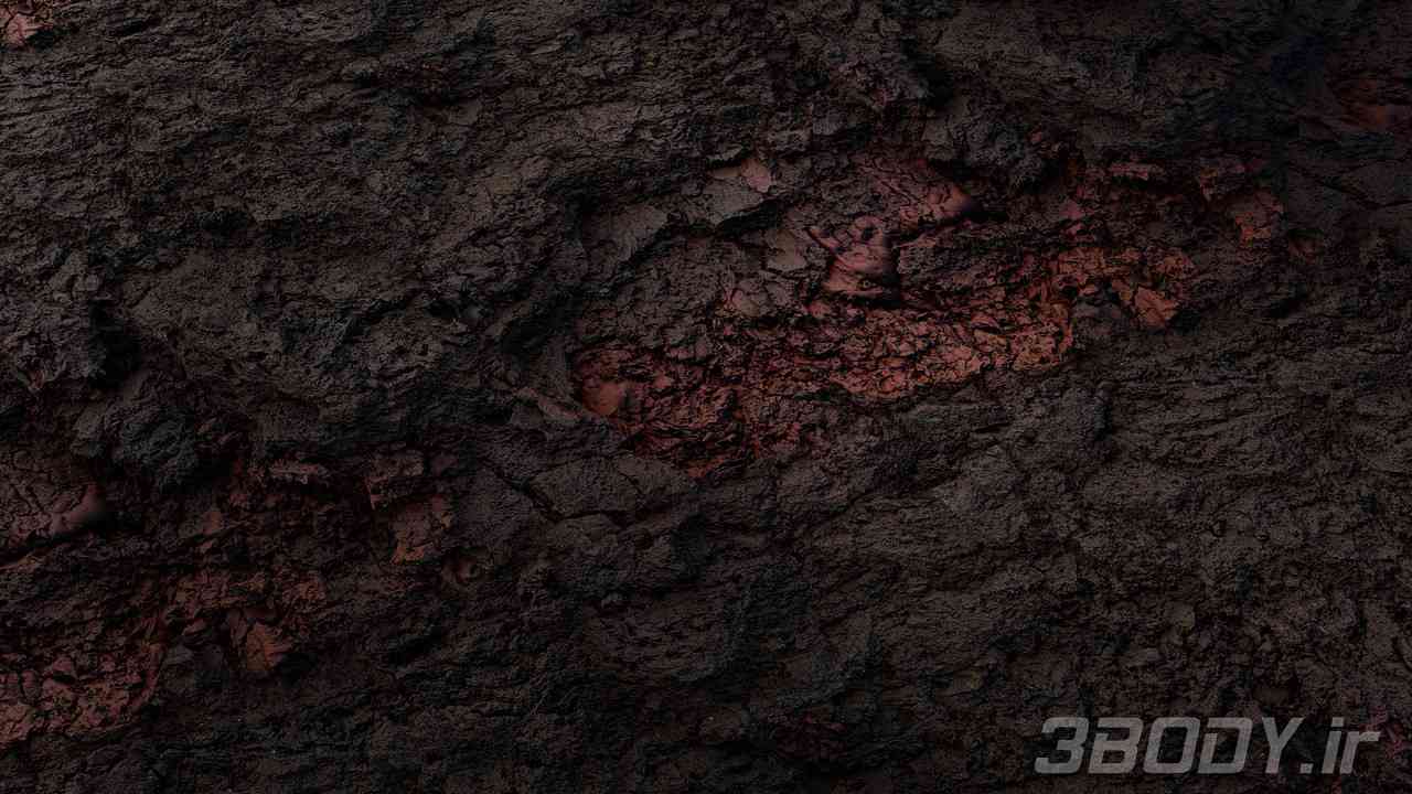 متریال سنگ گدازه lava rock عکس 1